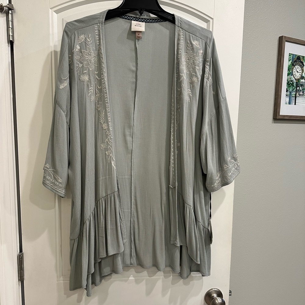 Knox Rose Sage Green Cardigan *NWT*